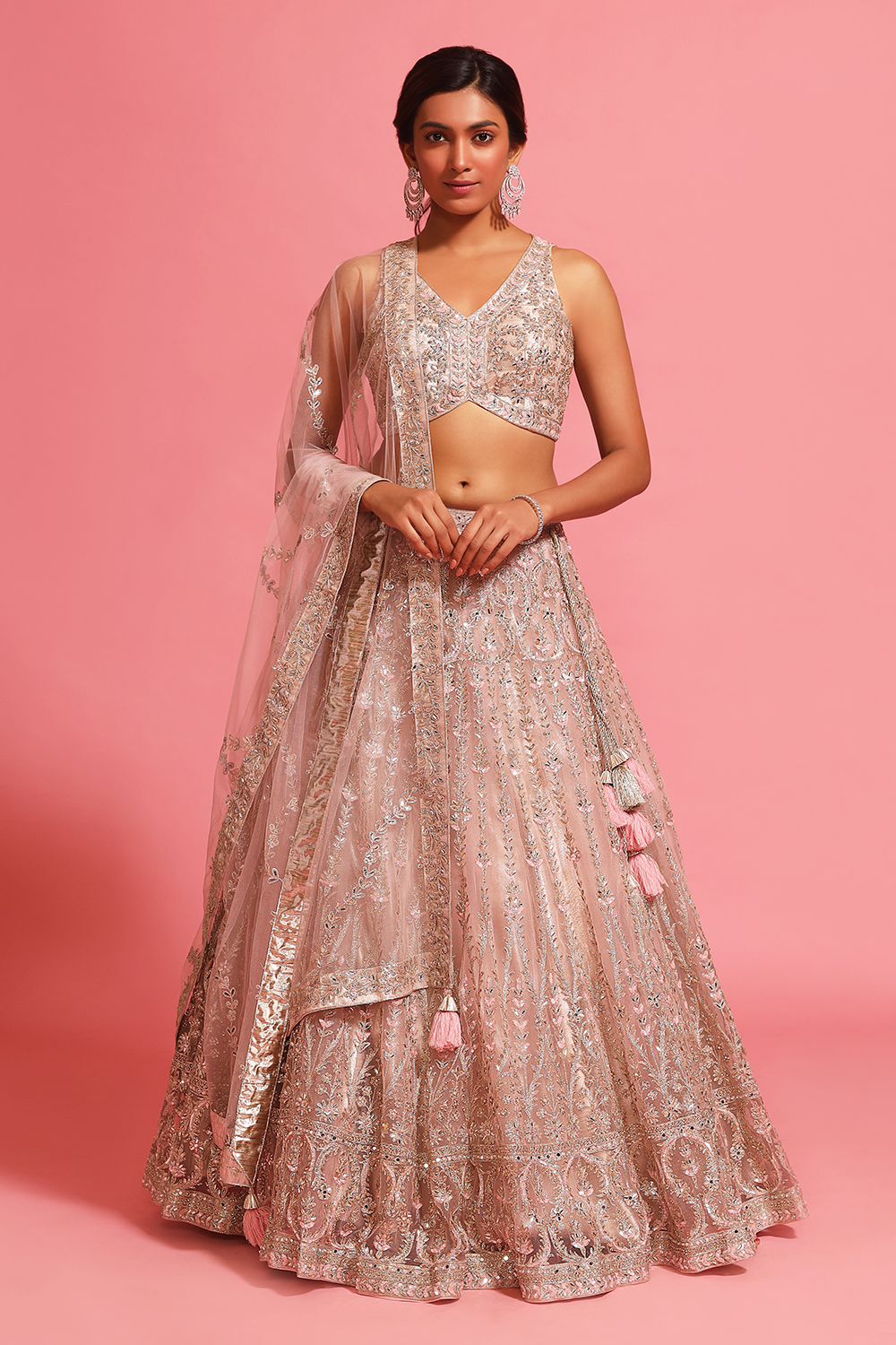 Stunning Royal Pink Engagement Gown | Wedding gowns indian, Wedding  photography poses unique, Gowns