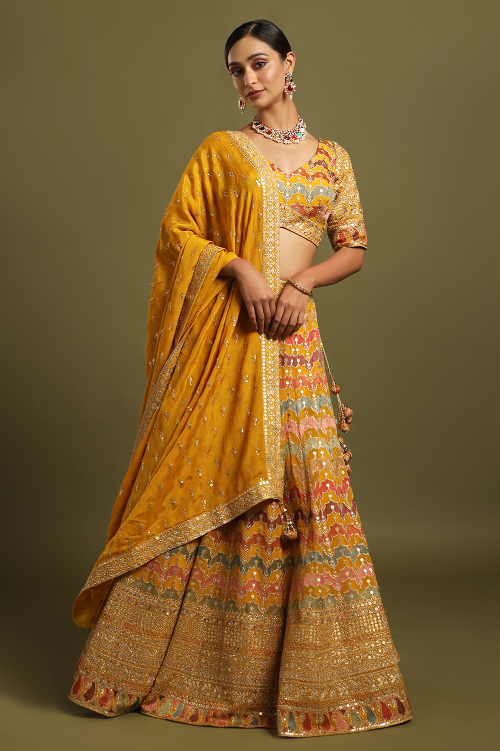 Vibrant Patchwork Lehengas We Are Crushing On Right Now