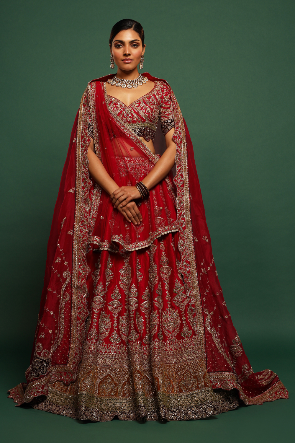 These Brides Had Hints Of Red In Their Lehengas Without Wearing A Red  Lehenga | Pink bridal lehenga, Red lehenga, Lehenga