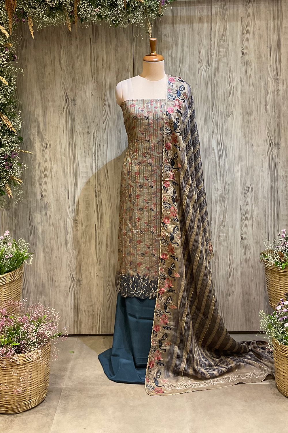 Unstitched Party Wear Suits Online | Punjaban Designer Boutique