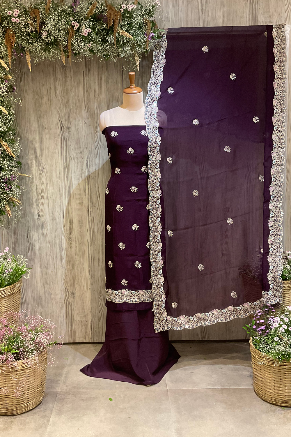Unstitched Punjabi suit dress material wholesale supplier in Indian market