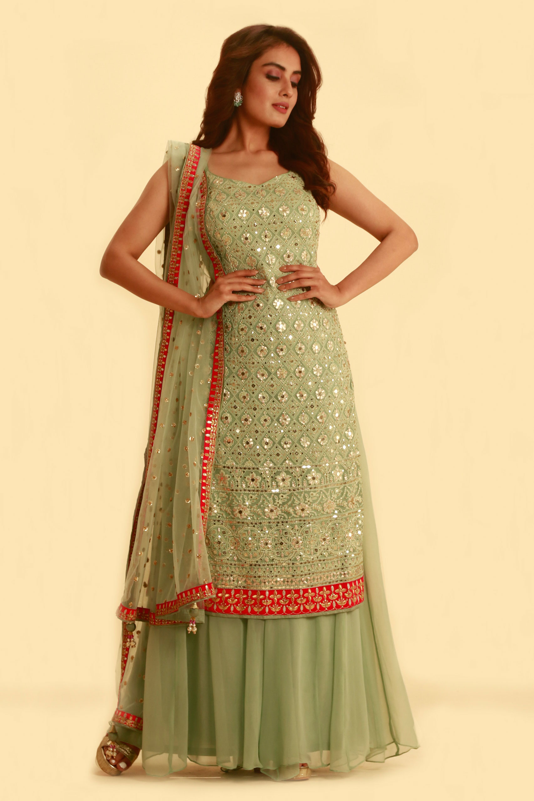 Buy Light Green Suit Online In India - Etsy India