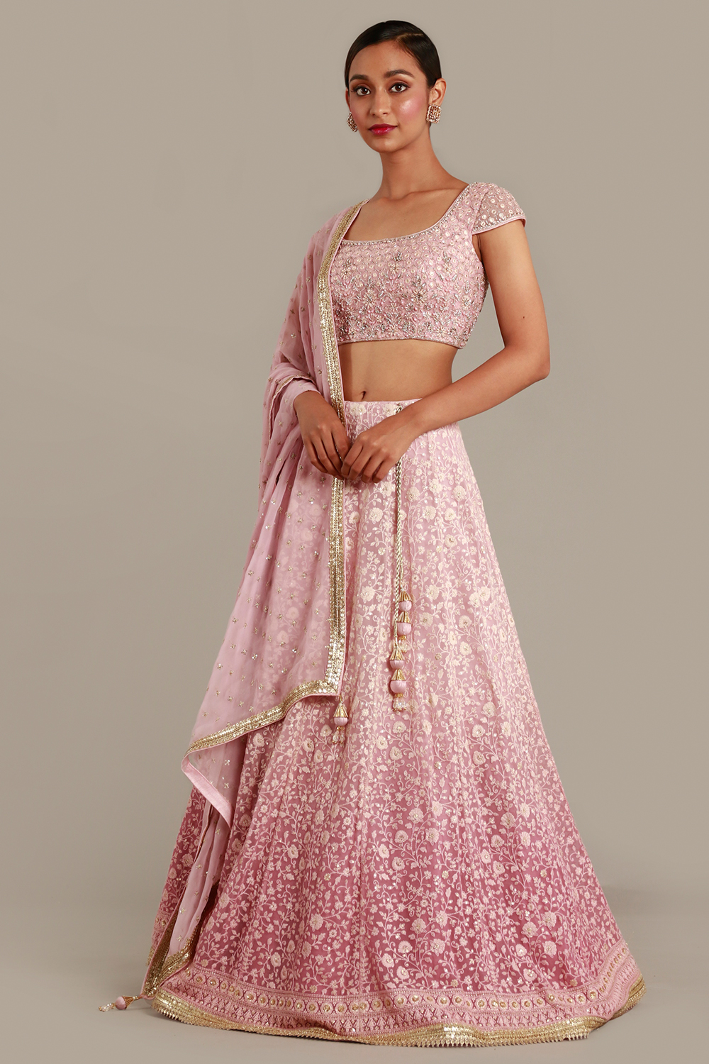 Pink & Silver Net Lehenga Choli To Buy Visit our Weebsit – Roop Sari Palace