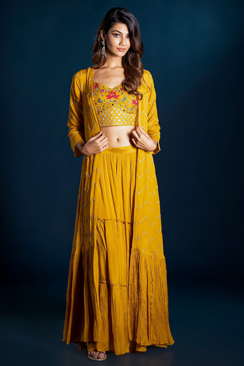 Buy Sharara And Crop Top for Women Online from India's Luxury Designers 2024