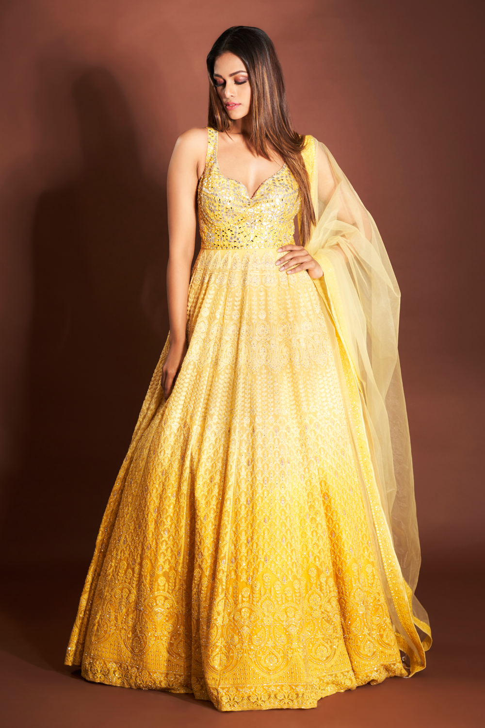Beautiful Anarkali Salwar Kameez - Timeless Elegance - Seasons India