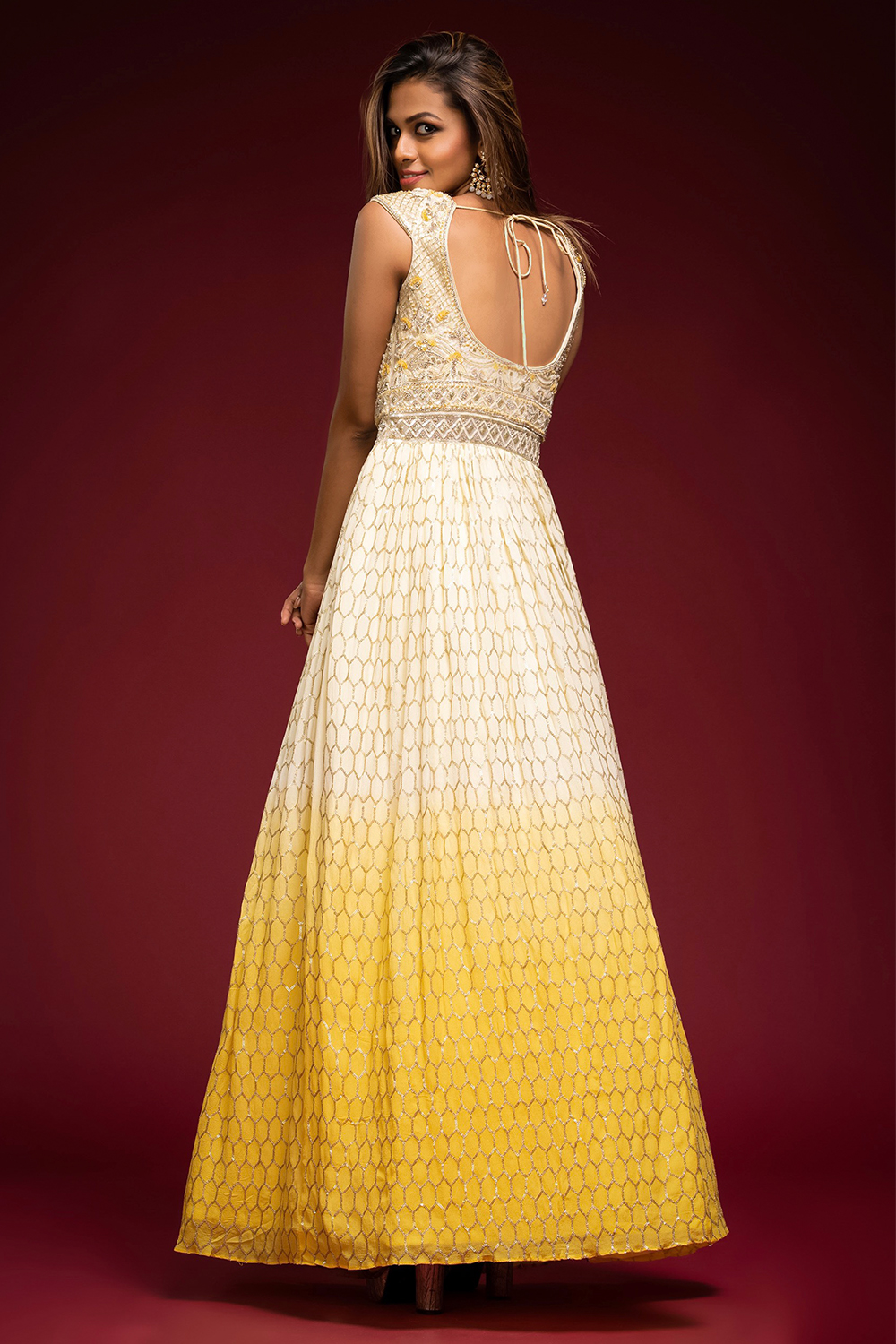 AngelCityMall Women's Long Maxi Skirt Party Wedding V- Neck Evening Dress  Lace Gowns Dress Yellow | forum.iktva.sa